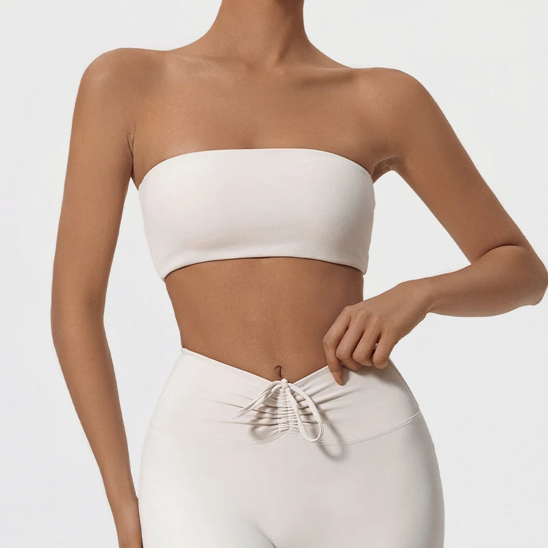 Hearuisavy Casual Sports Bra Gym Wrapped Chest Underwear Women