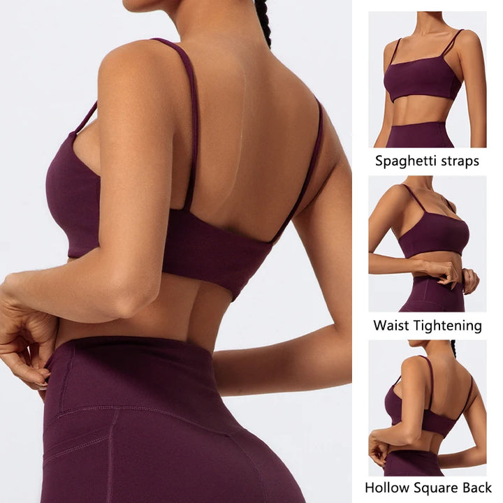 Hearuisavy High Stretch Sports Bra Gym Underwear Women Running