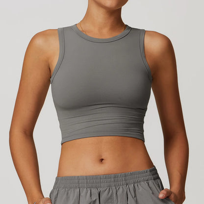 Hearuisavy Backless Bra Quick Dry Yoga Clothes Running Shockproof