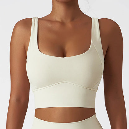 Comfort Skinfriendly Sports Bra With Chest Pad Tank Top