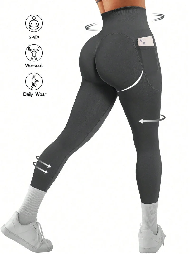 Sexy Scrunch Leggings Push Up Tights Woman Back Gym