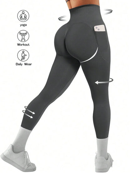Sexy Scrunch Leggings Push Up Tights Woman Back Gym