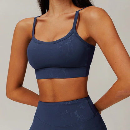 Hearuisavy Fitness Yoga Clothes Shockproof Running Bra Push Up