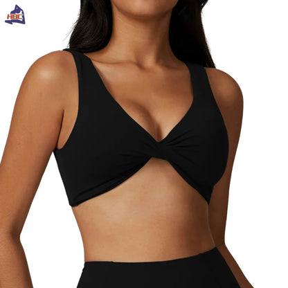 Hbc Sexy Beautiful Back Fitness Yoga Bra Cross V