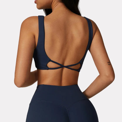 Hbc Breathable Quick Dry Yoga Bras Shockproof Padded Gym