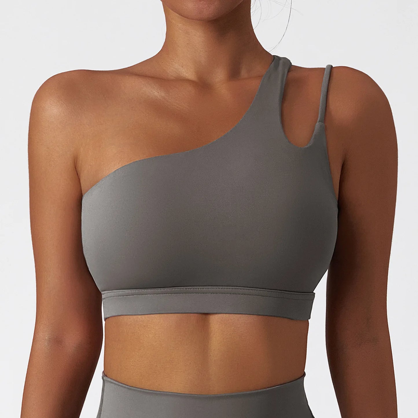 Comfort Single Strap Yoga Bra Chest Pad Running Sports