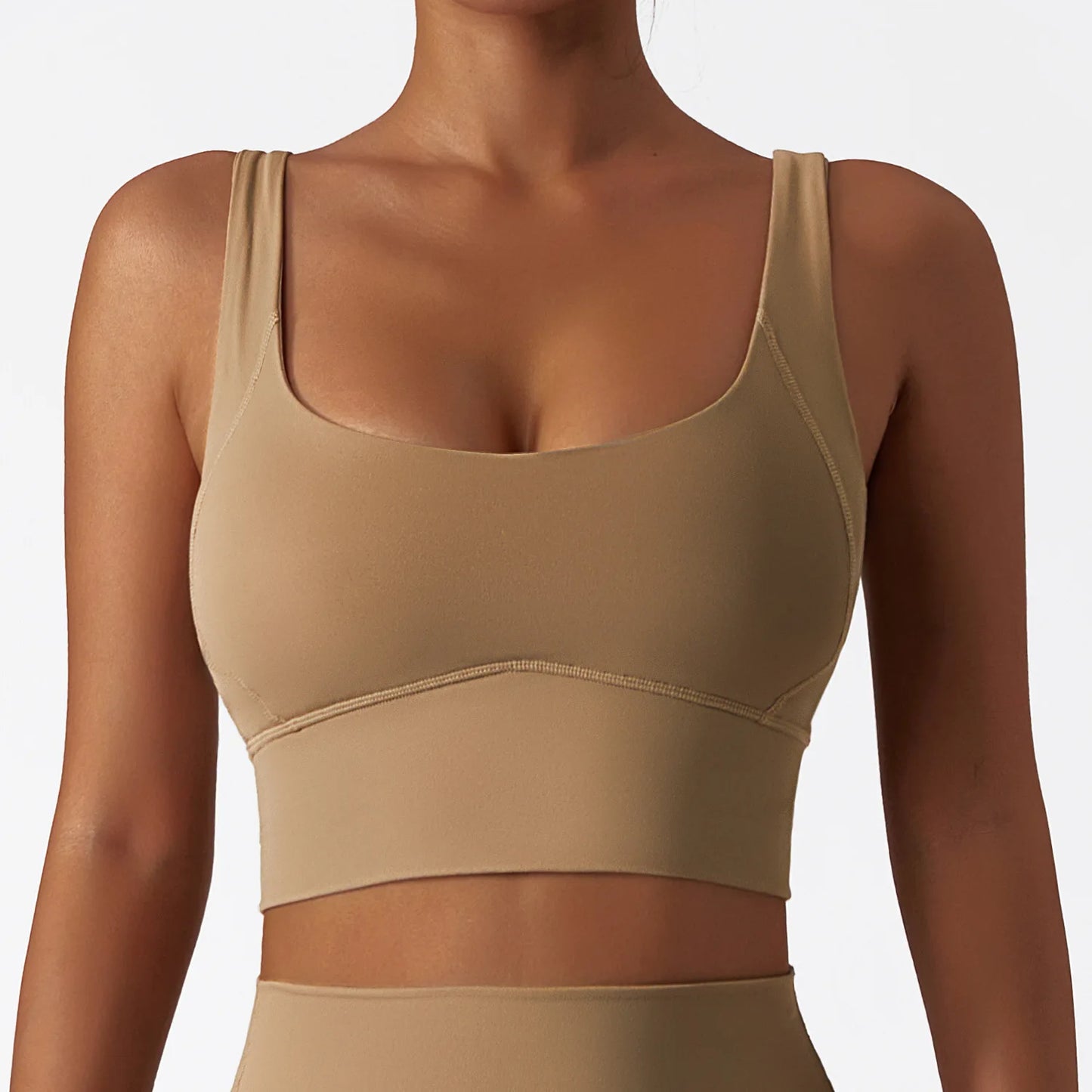 Comfort Skinfriendly Sports Bra With Chest Pad Tank Top