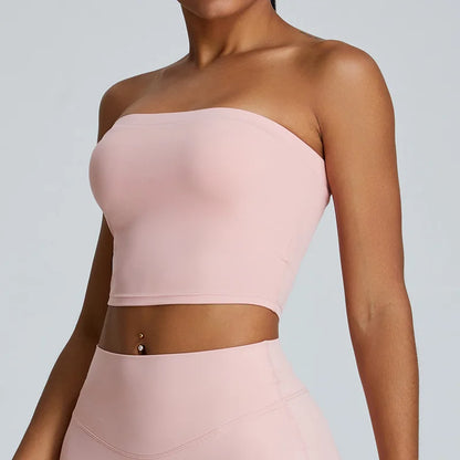 Hearuisavy Sports Tube Top Bra Women Quick Dry Yoga