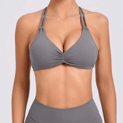 Hearuisavy Adjustable Yoga Bra Running Workout Underwear Fitness Push
