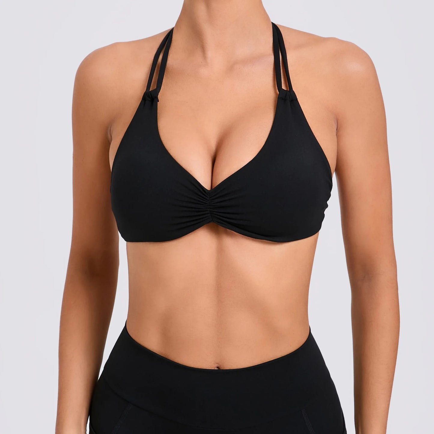 Hearuisavy Adjustable Yoga Bra Running Workout Underwear Fitness Push