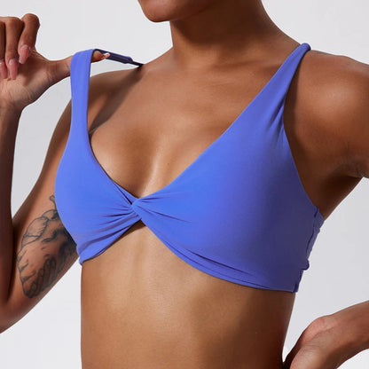 Hearuisavy Sports Bra Push Up Gym Top Women Yoga
