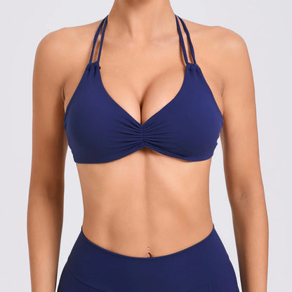 Hearuisavy Adjustable Yoga Bra Running Workout Underwear Fitness Push