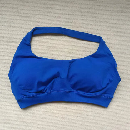 Hbc Womens Sports Bra High Impact Halter Top Push