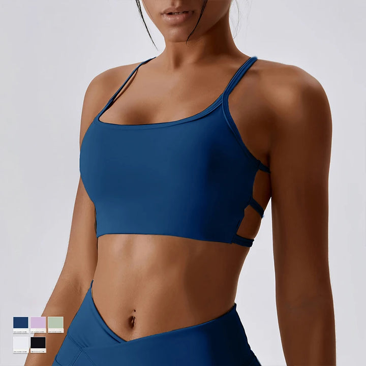New Sexy Cross Sports Bra Gym Top Women Training