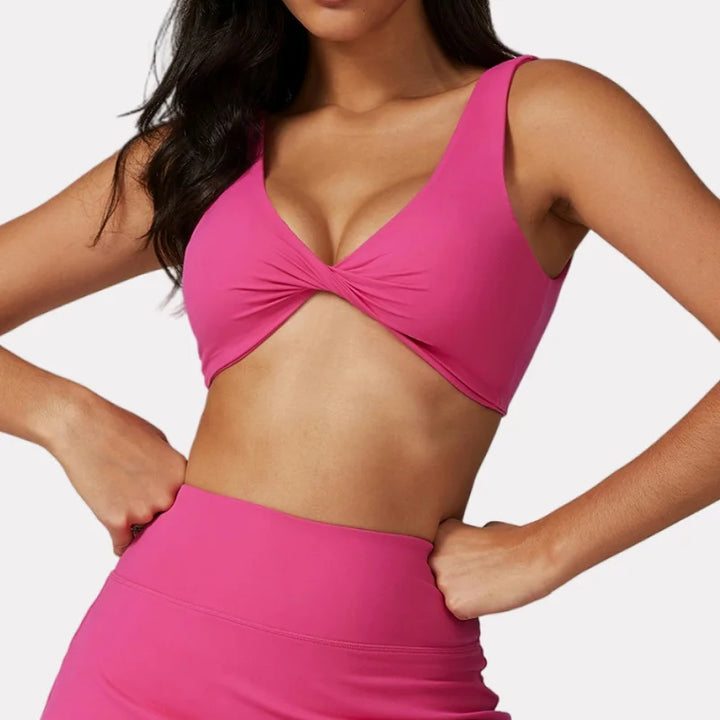 Hbc Breathable Quick Dry Yoga Bras Shockproof Padded Gym