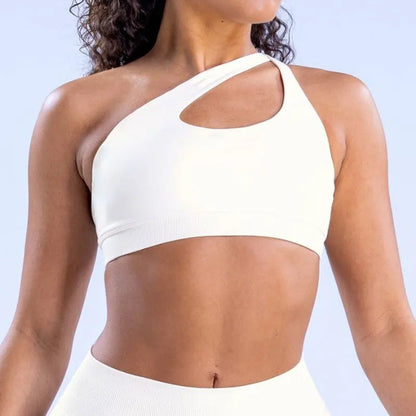 Hgc Impact Asymmetric Sports Bra Gym Top Woman High