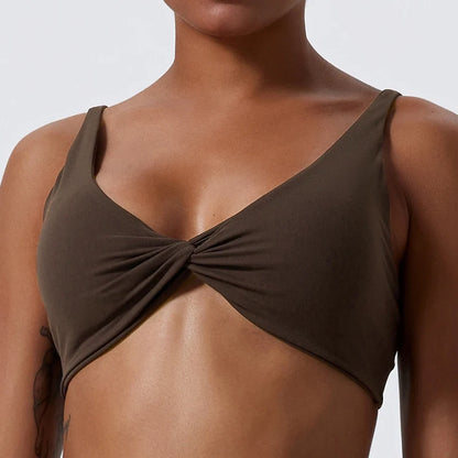 Hearuisavy Sports Bra Push Up Gym Top Women Yoga